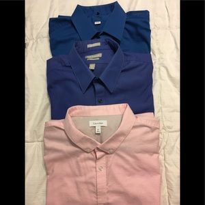 3 Men’s designer long sleeve shirts like new 💙